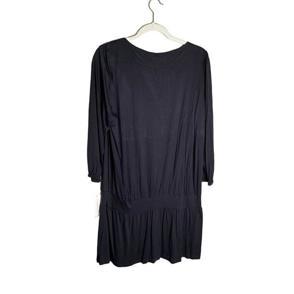 John Paul Richard Safari So Good Dress Drop Waist Studded Black Womens Large - Picture 2 of 5